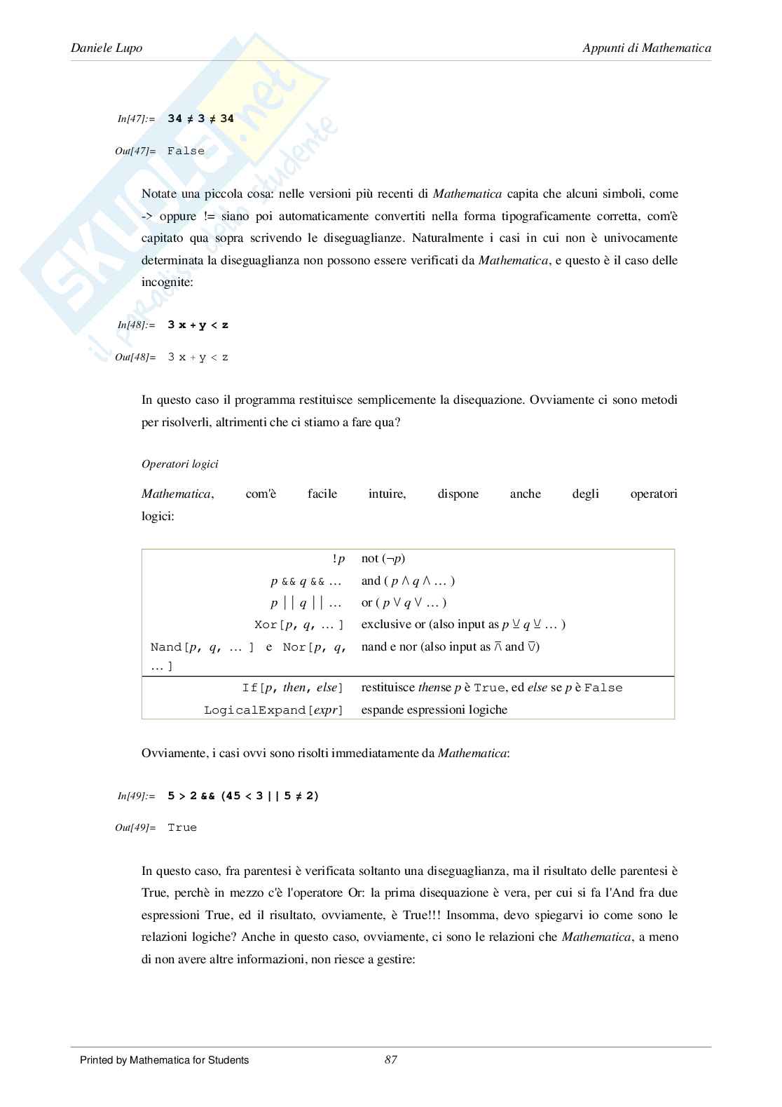 Manuale di Mathematica 03 Pag. 11