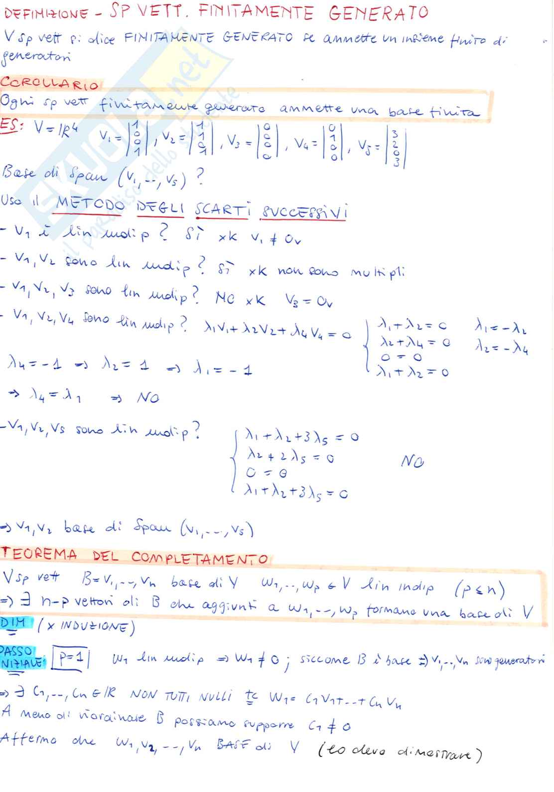 Appunti di Geometria Pag. 36