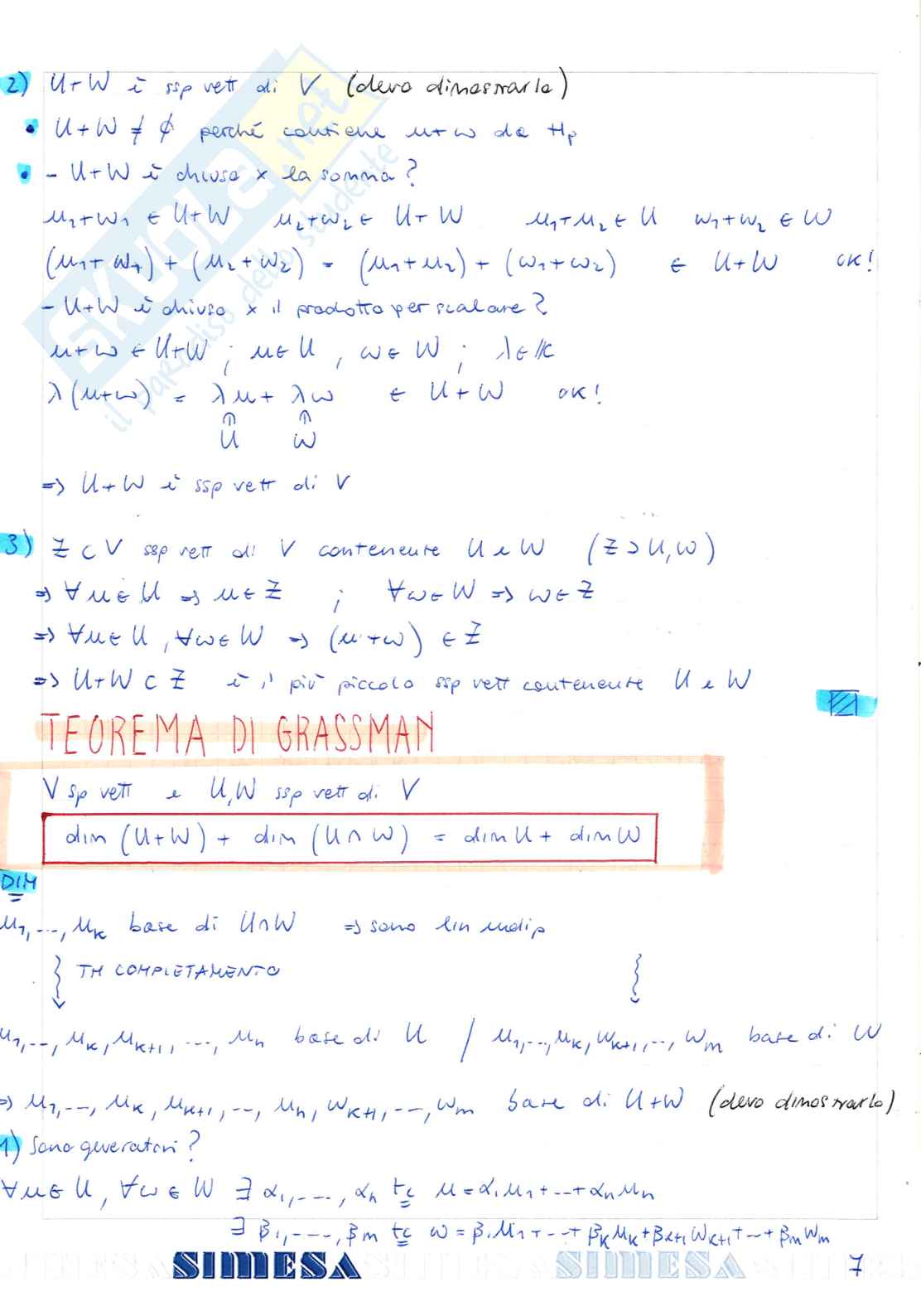 Appunti di Geometria Pag. 41