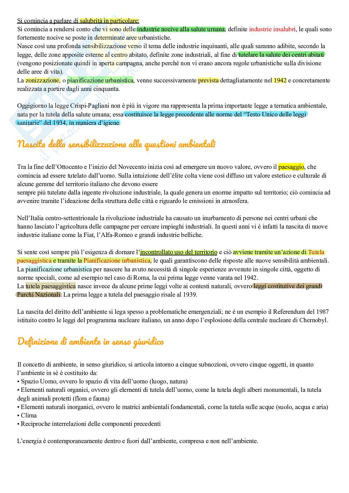 Elementi di diritto dell’ambiente Pag. 2