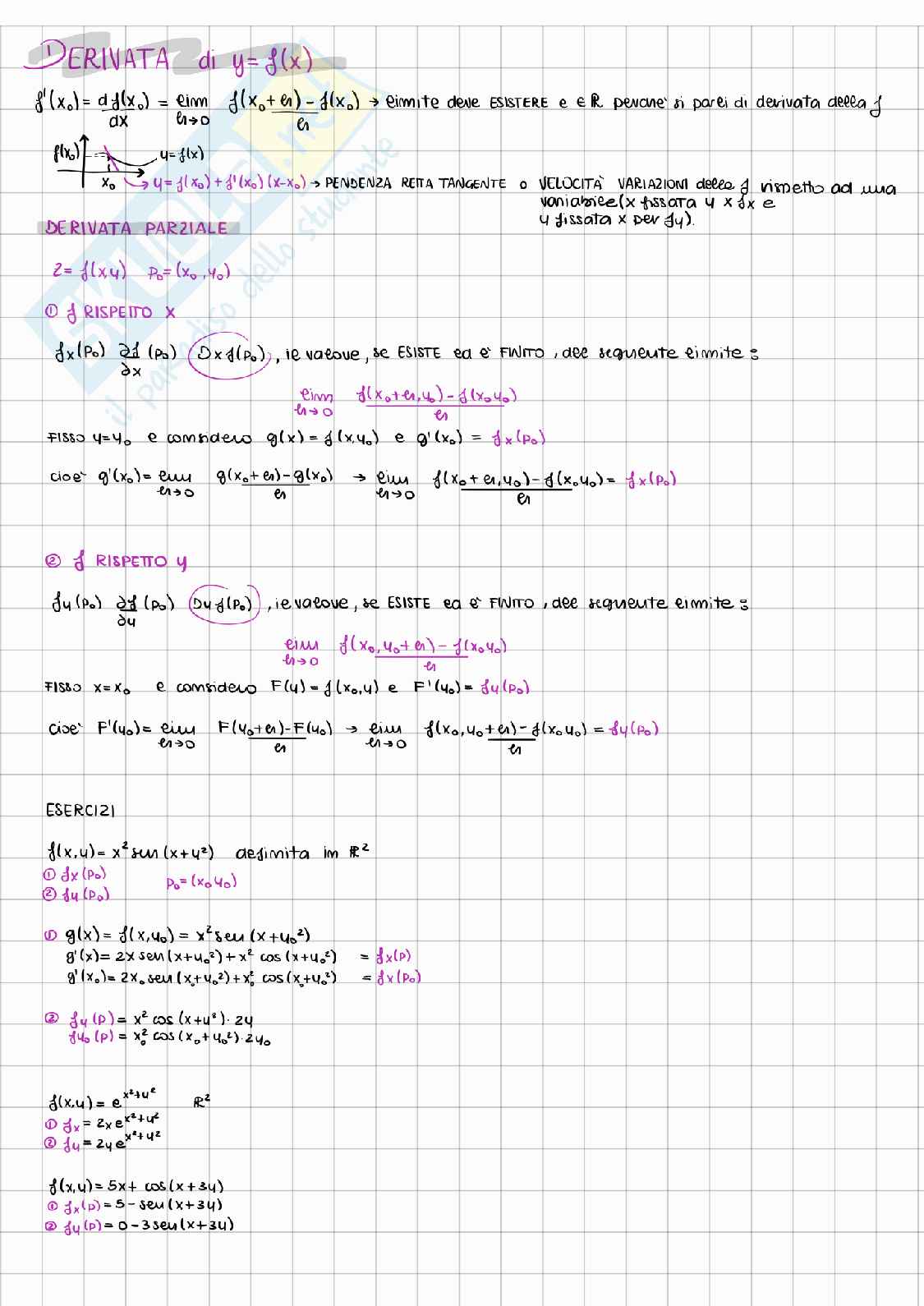 Appunti Analisi matematica 2 Pag. 1