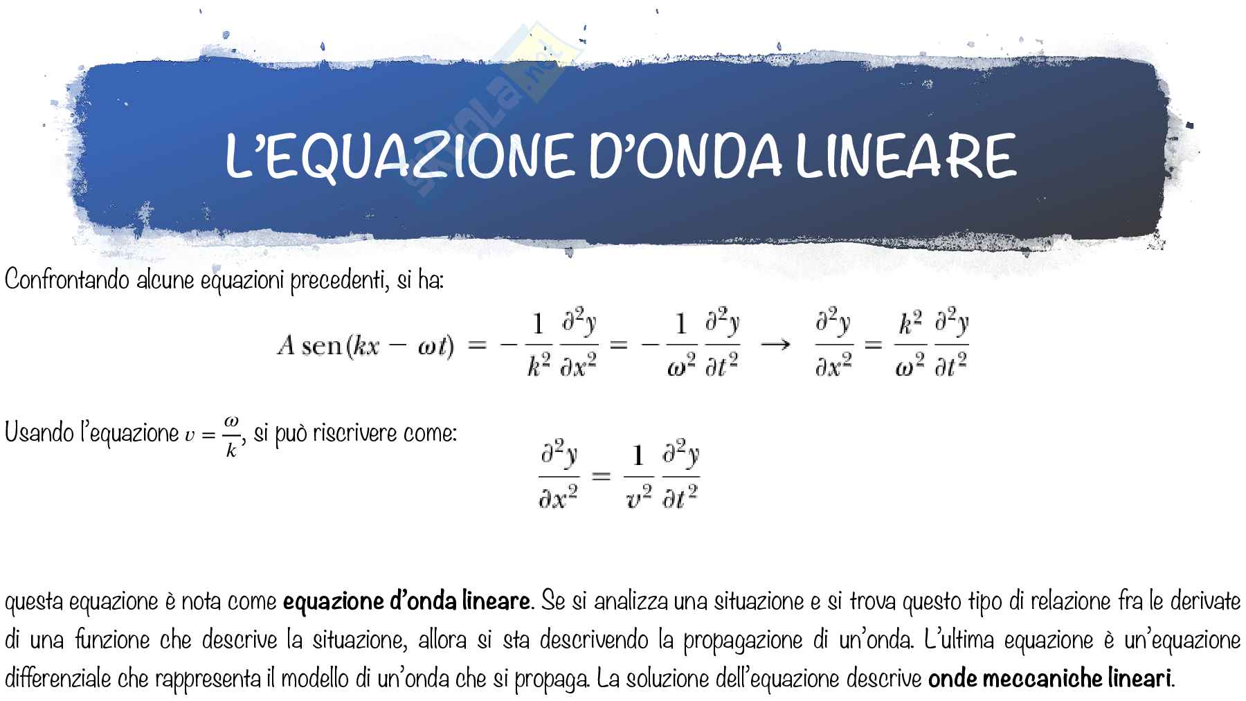 Appunti di Fisica I sulle onde meccaniche Pag. 16
