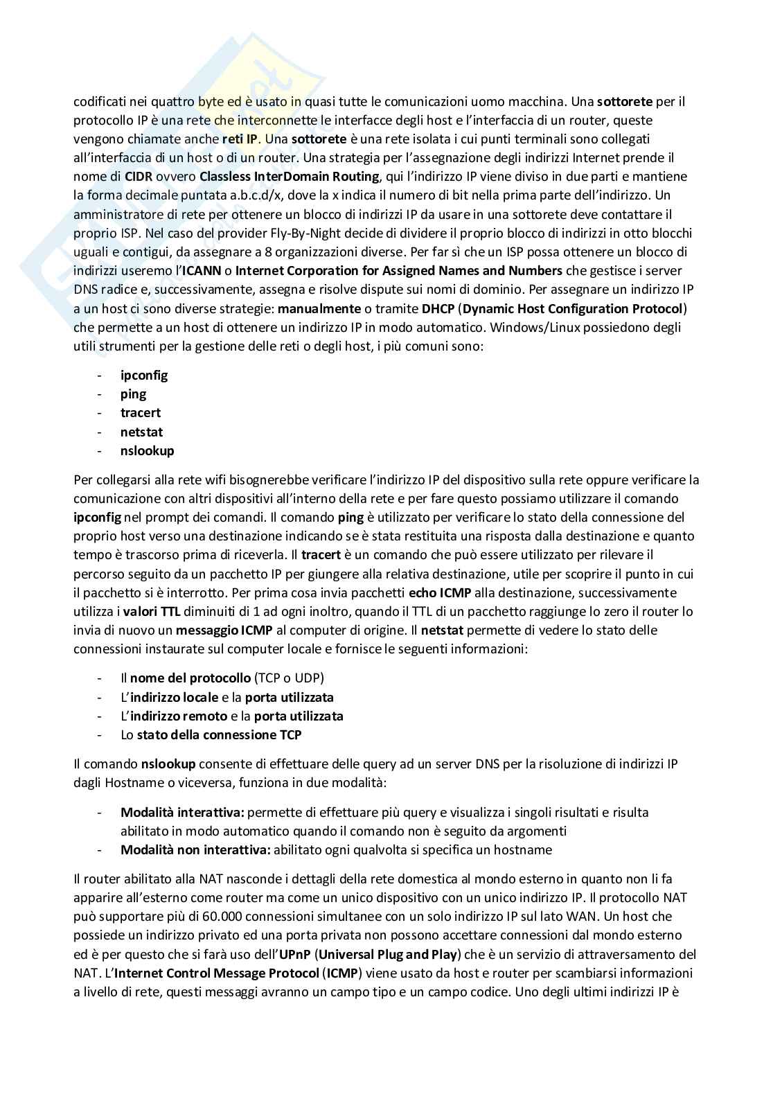 Reti dei calcolatori elettronici – livelli ISO/OSI, TCP/IP, protocolli e trasmissione dati Pag. 16