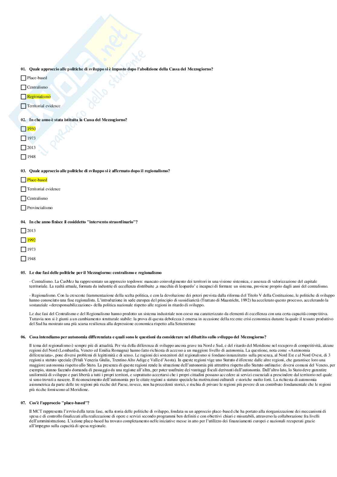 Paniere Geografia - Multiple e Aperte Pag. 46
