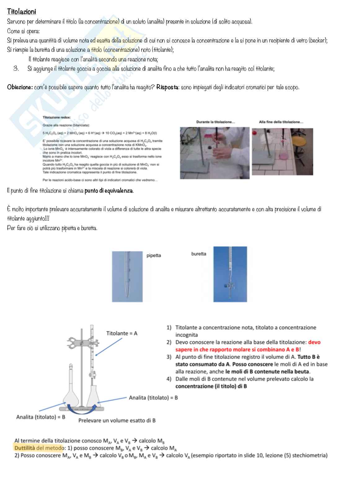 Chimica generale e inorganica, esercitazioni e laboratorio (teoria) Pag. 16