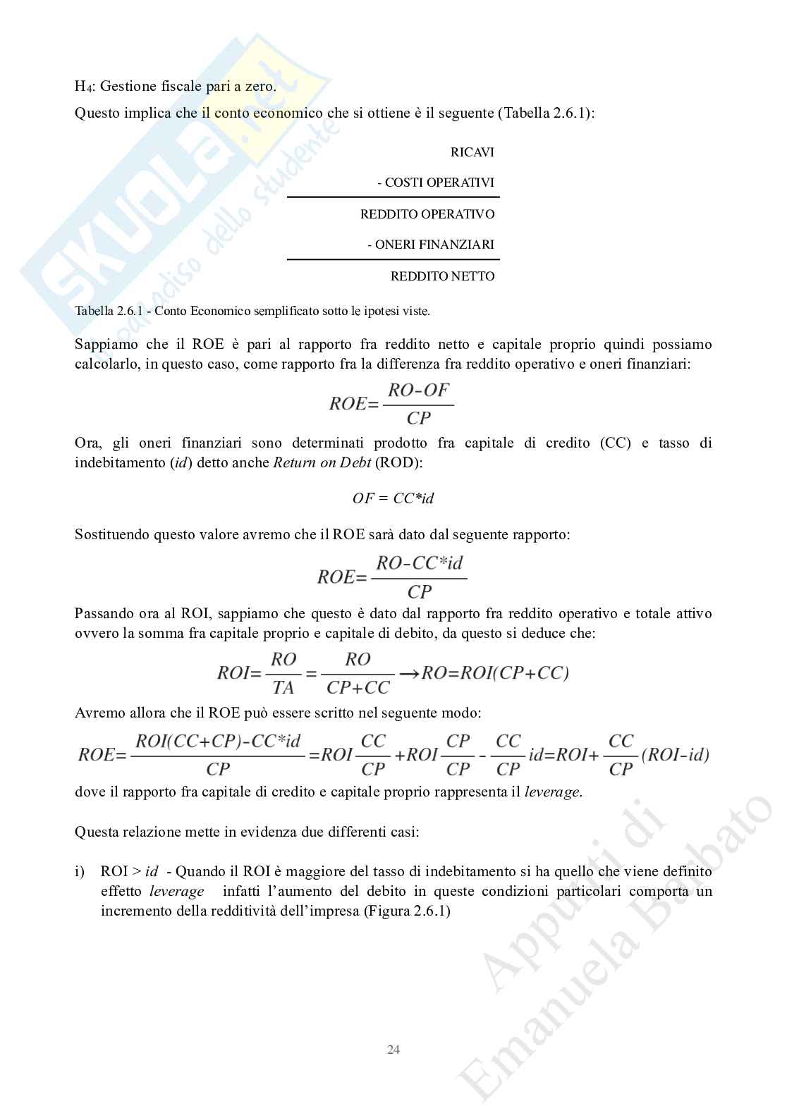 Appunti Valutazione d'azienda Pag. 26