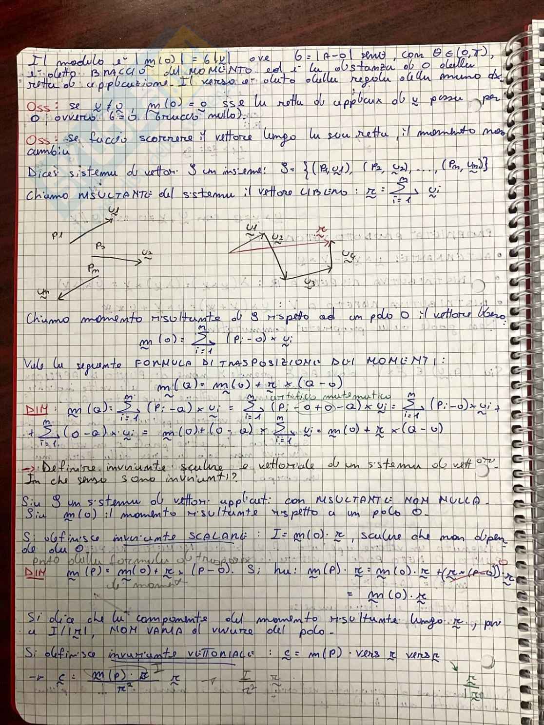 Prima parte domande più frequenti Meccanica razionale  Pag. 6