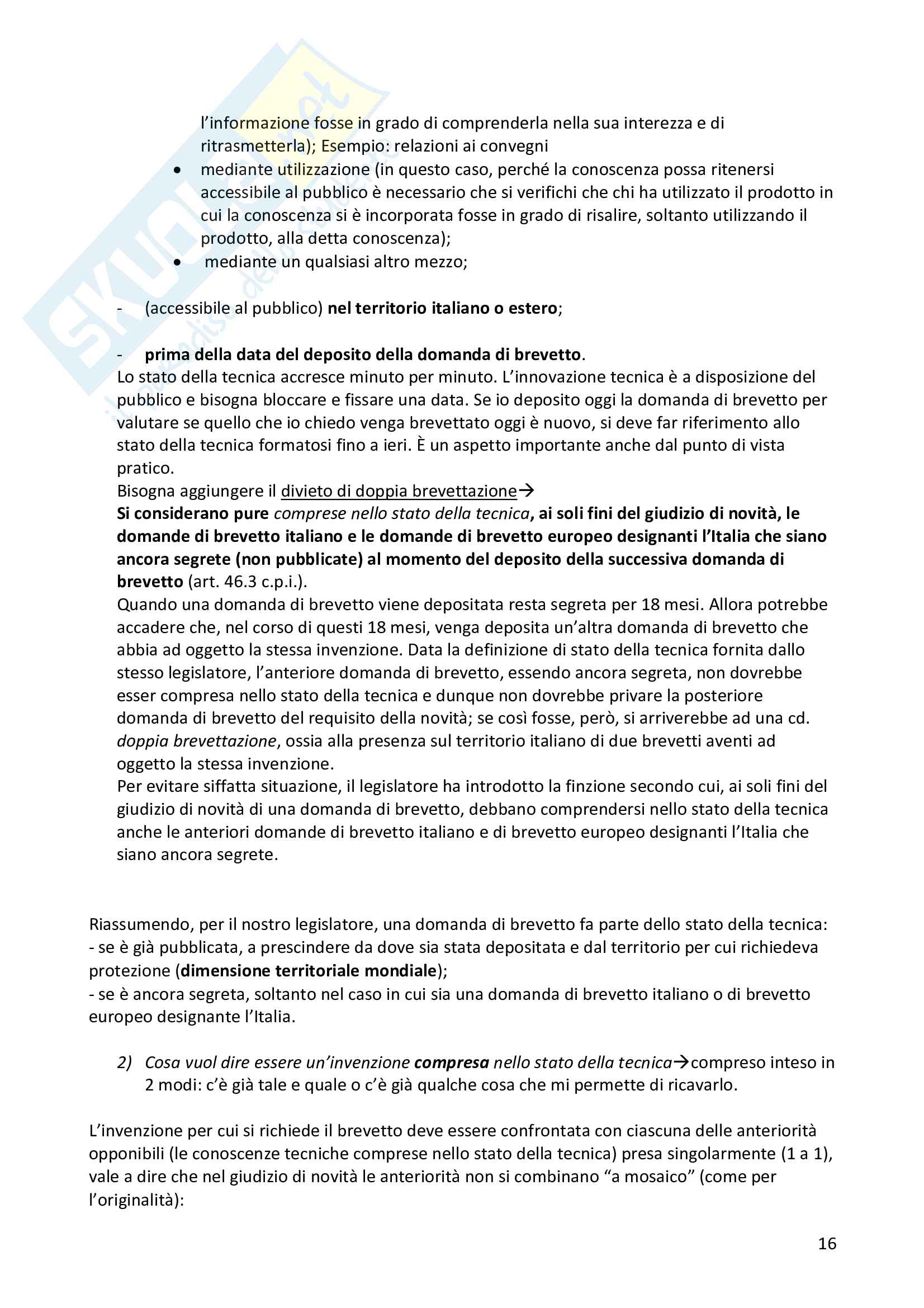 Appunti di Diritto industriale Pag. 16