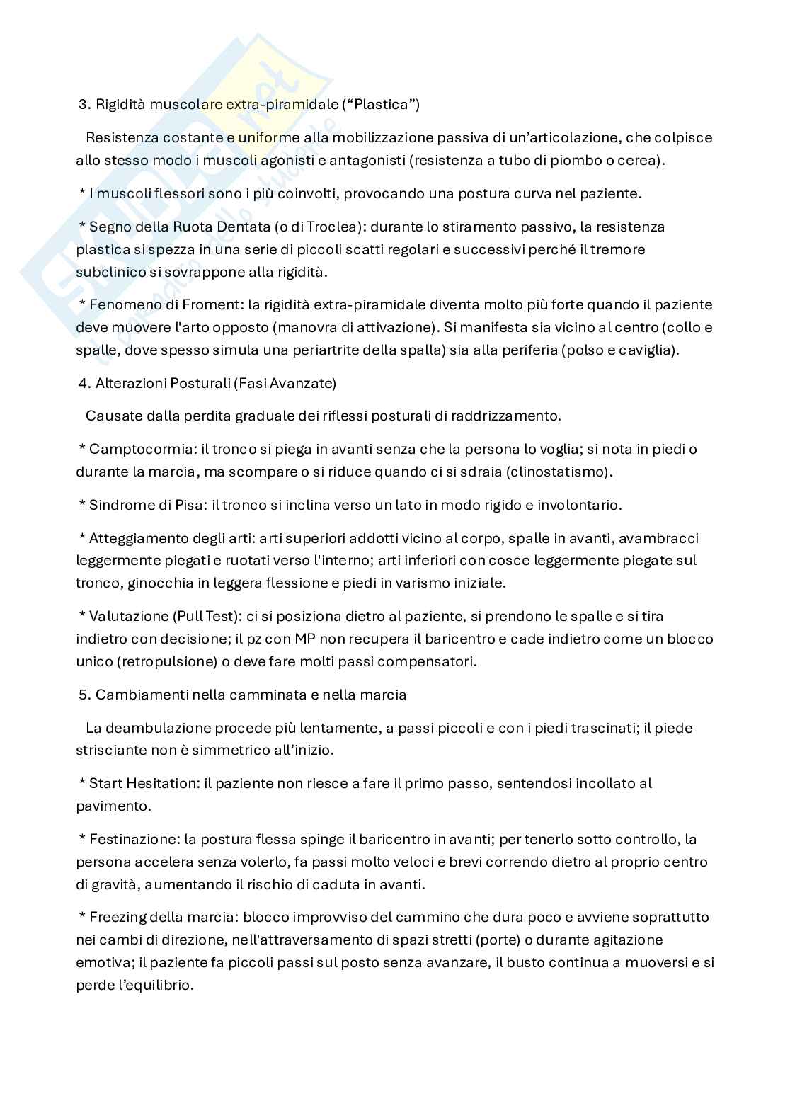 Quadro clinico, sottotipi motori e diagnostica strumentale della malattia di Parkinson Pag. 2