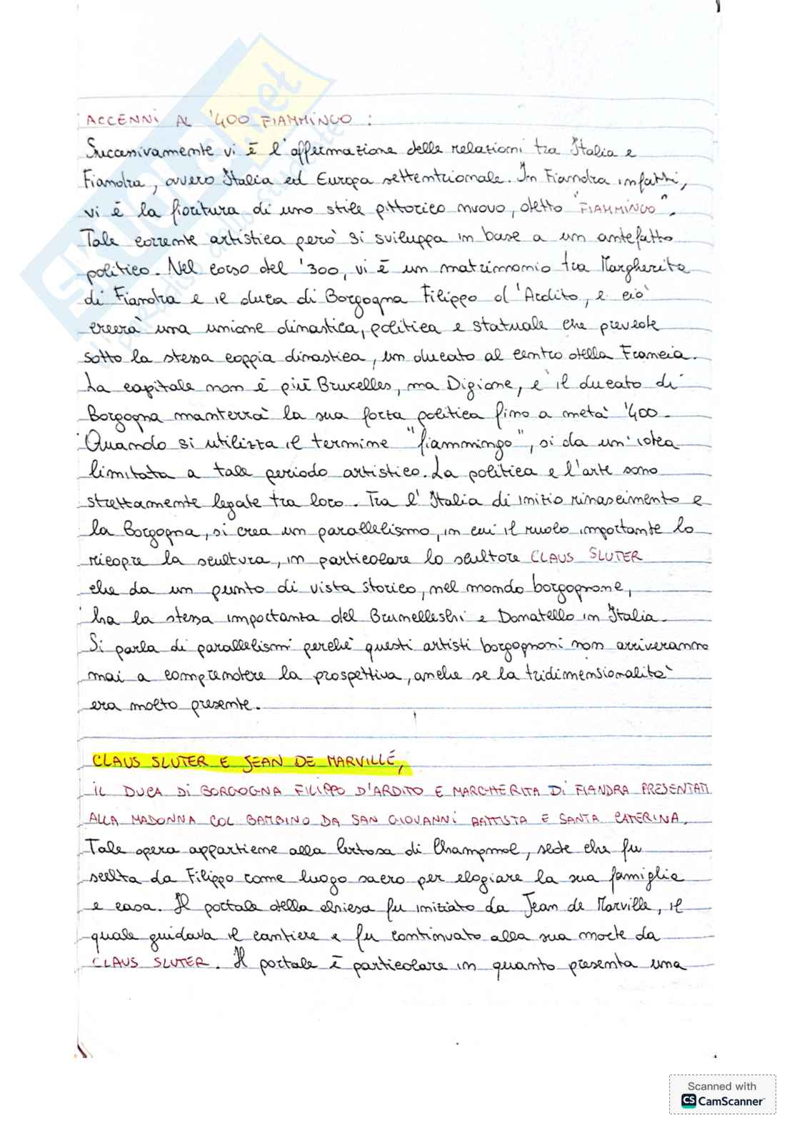 Quattrocento fiammingo e Jan Van Eyck Pag. 1