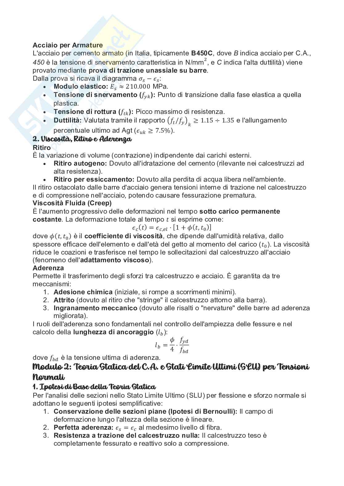 Argomenti di Tecnica delle costruzioni Pag. 6