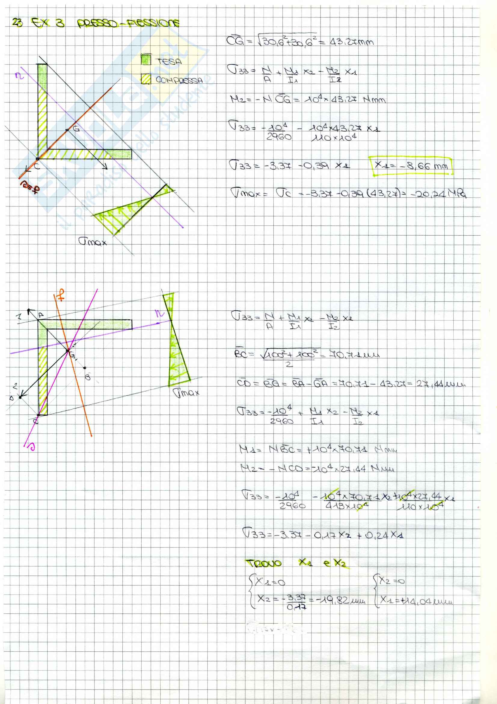 Esercitazioni Scienza delle Costruzioni Pag. 41