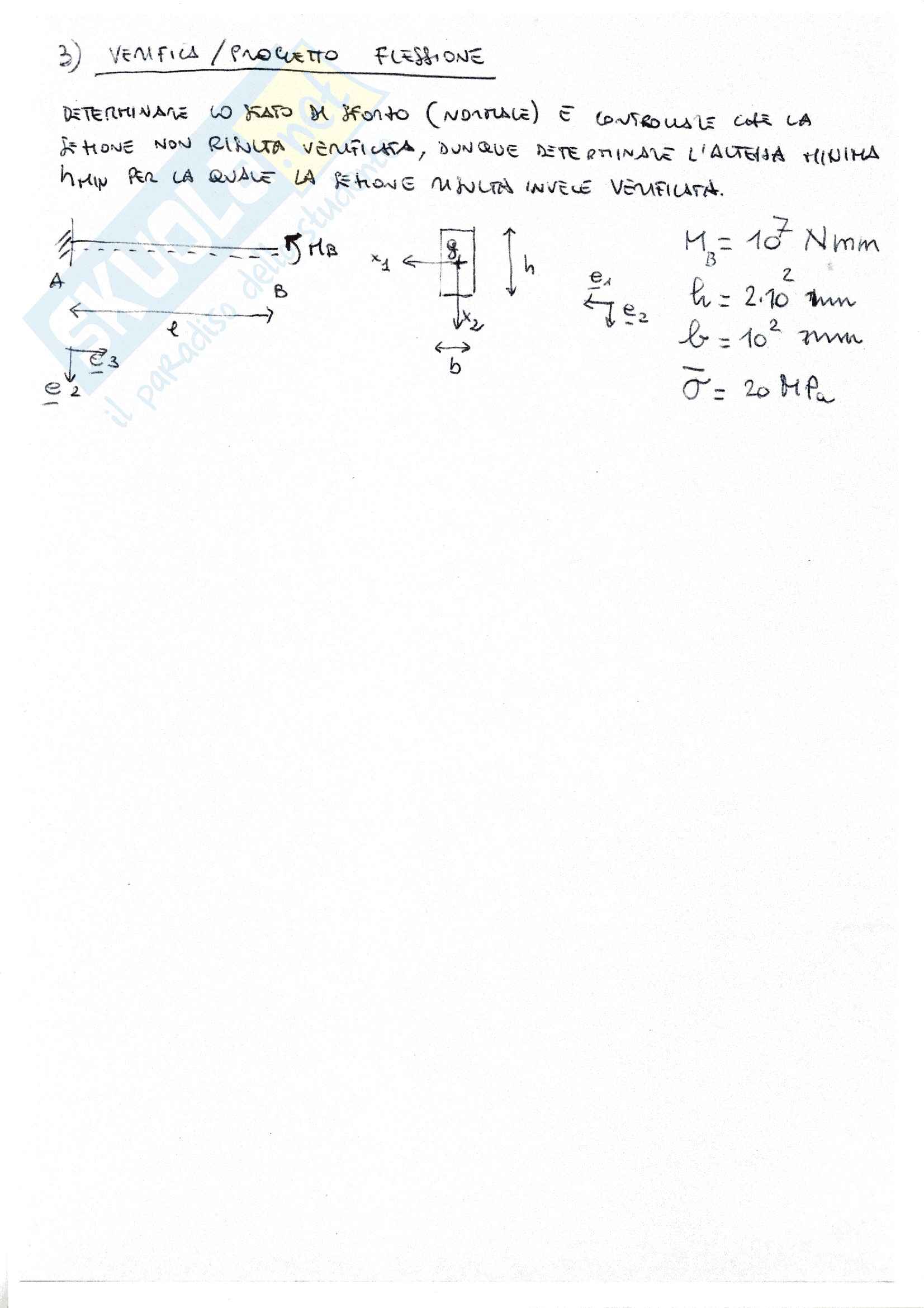Esercitazioni Scienza delle Costruzioni Pag. 6