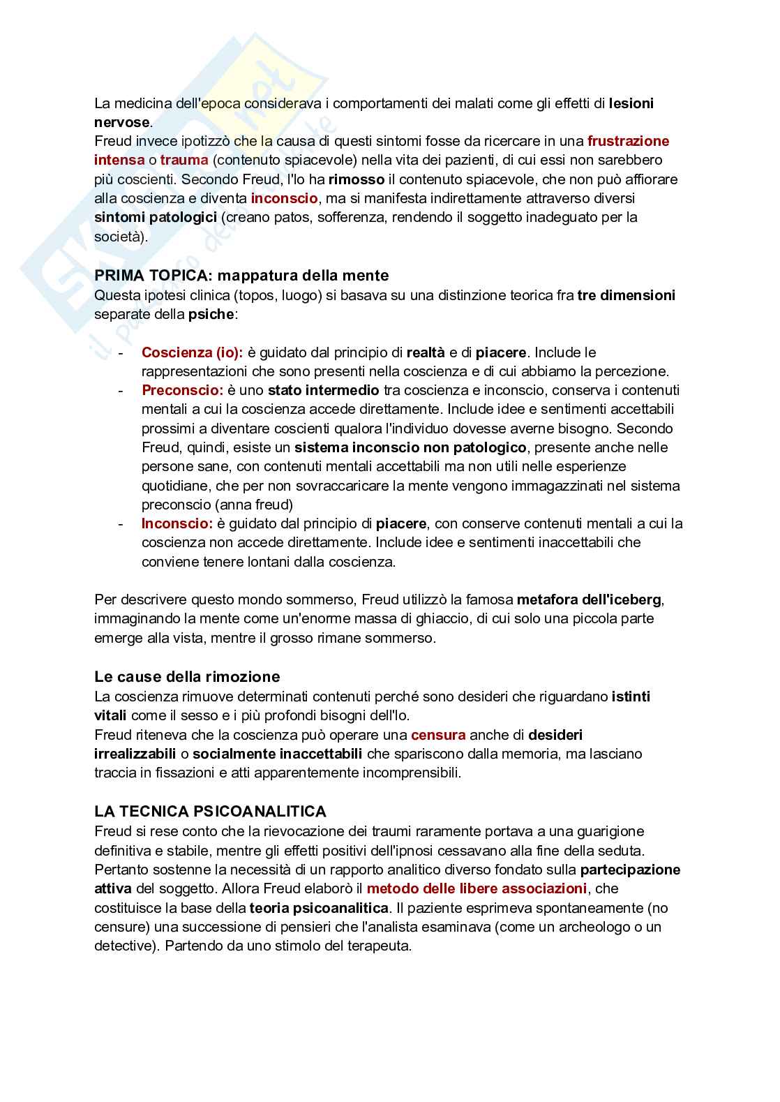 Sigmund Freud: fondamenti della psicoanalisi Pag. 2