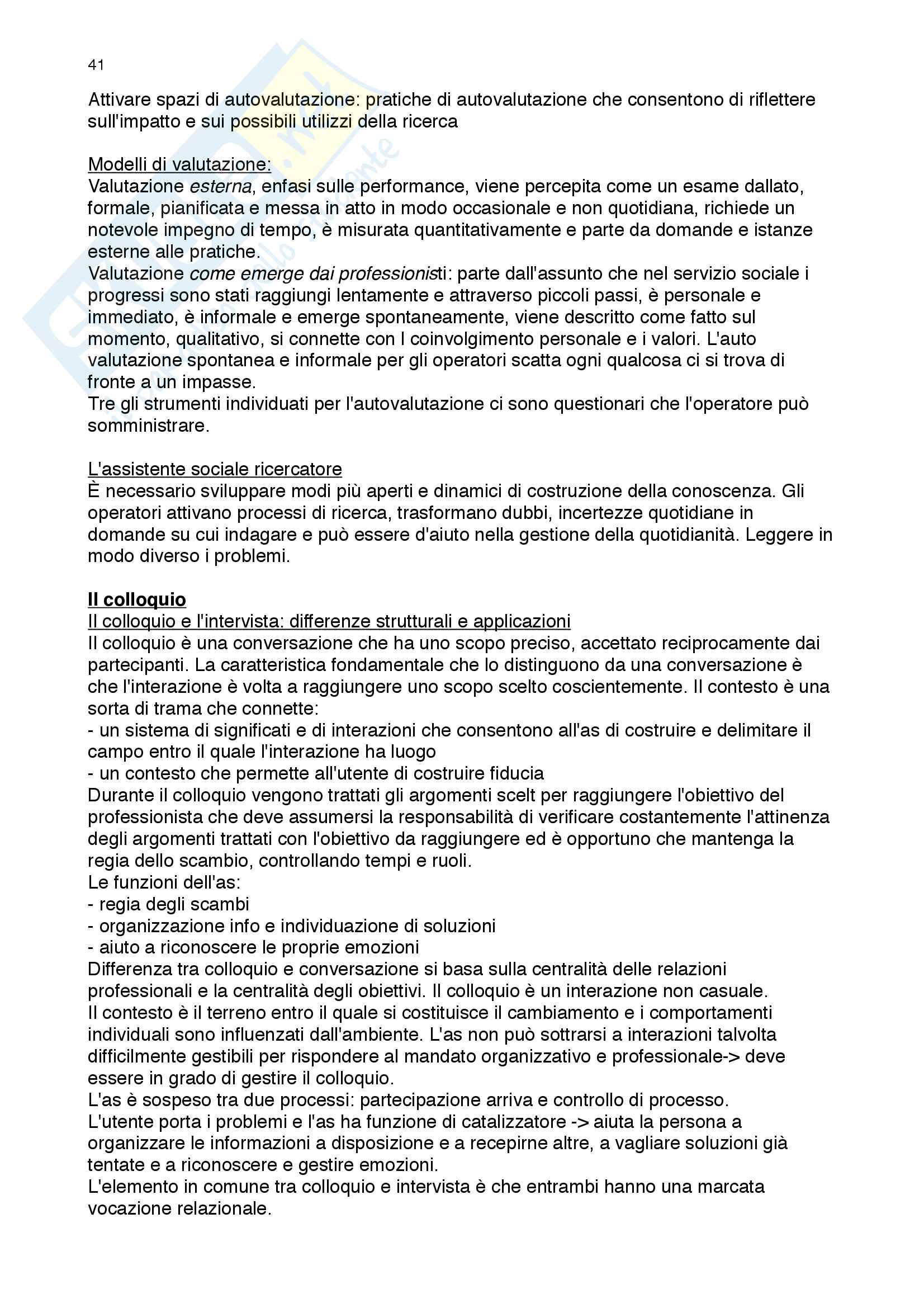 Metodi e tecniche del servizio sociale I Pag. 41