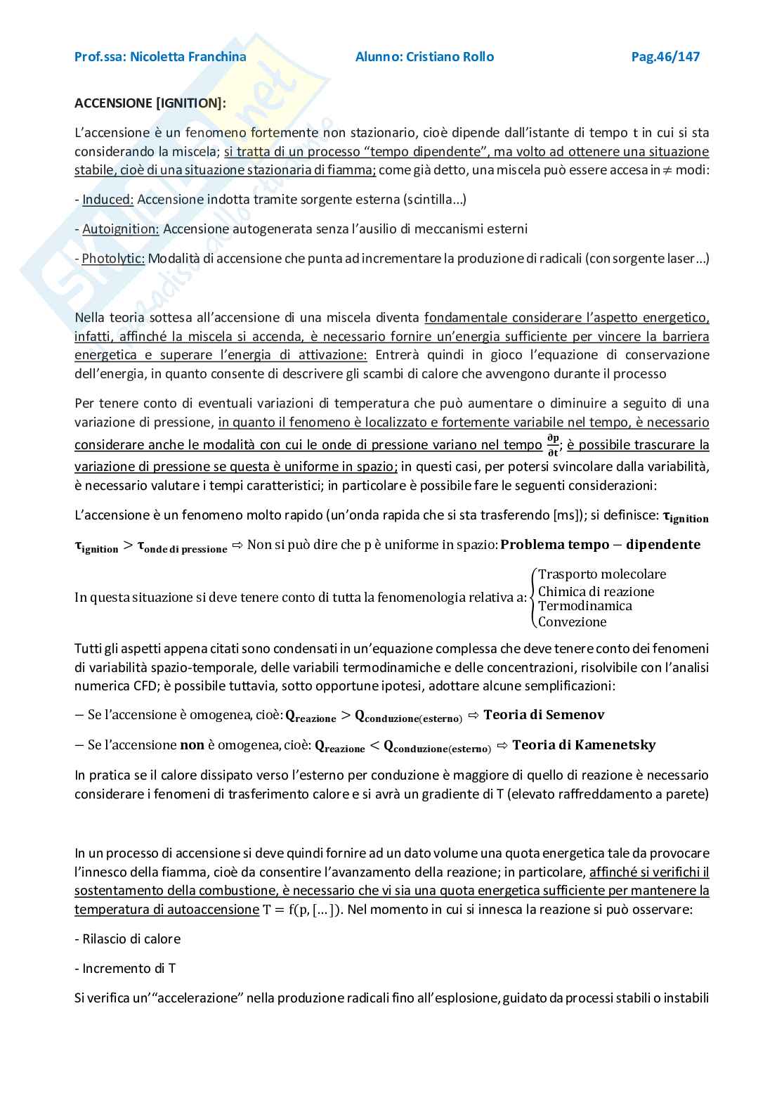 Combustione e impatto ambientale Pag. 46