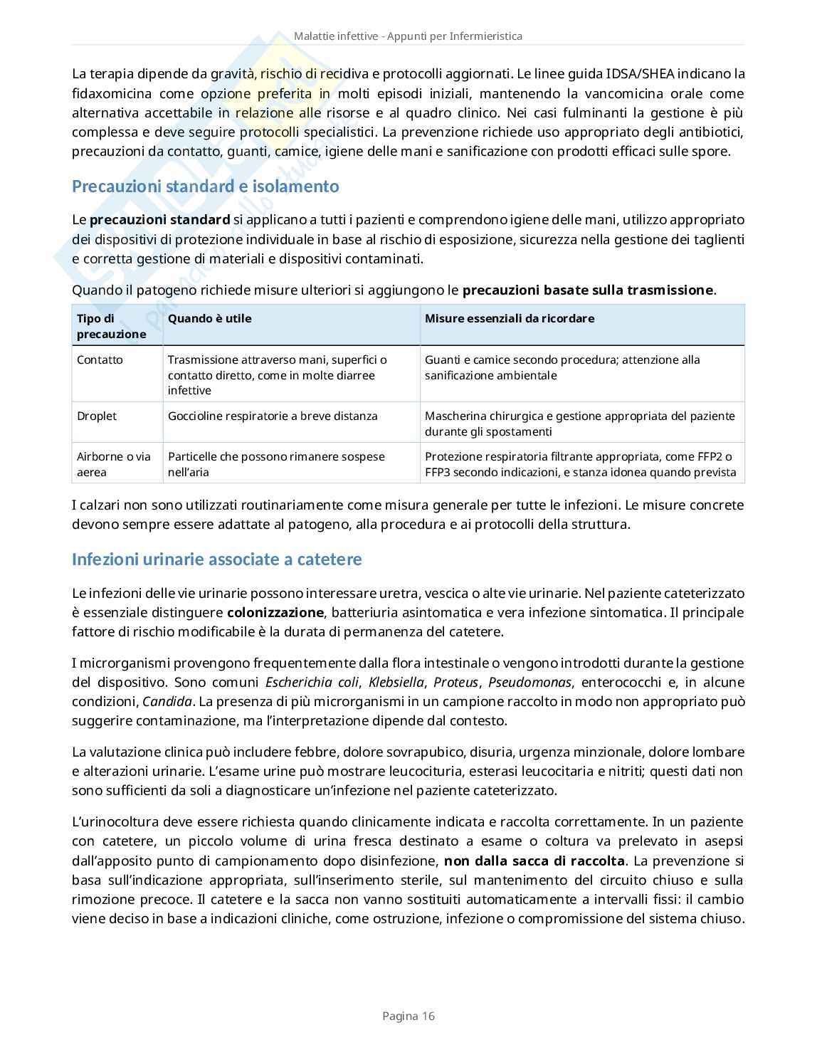 Malattie infettive - Appunti completi per Infermieristica con domande d’esame Pag. 16