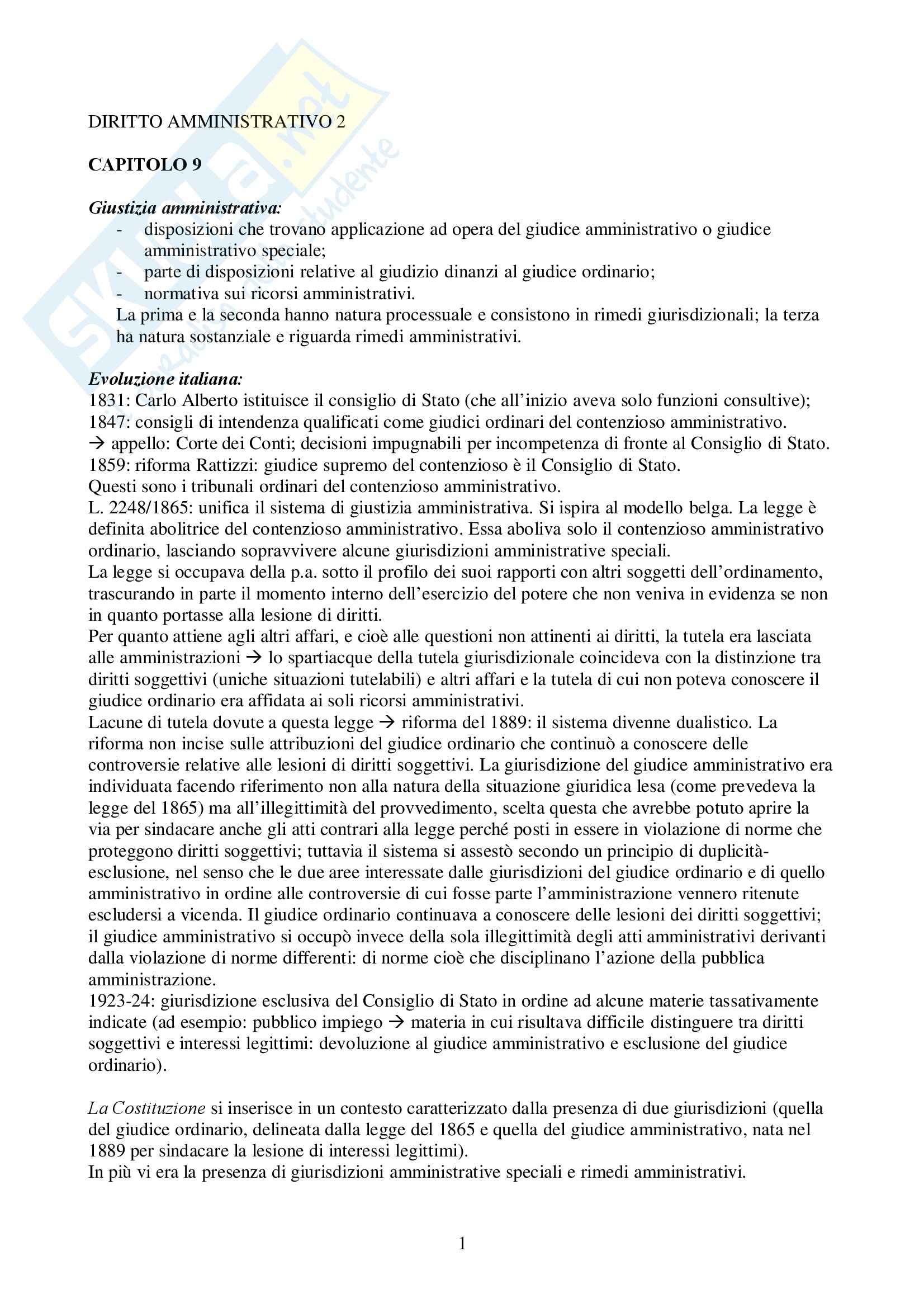 Diritto amministrativo - processo Pag. 1
