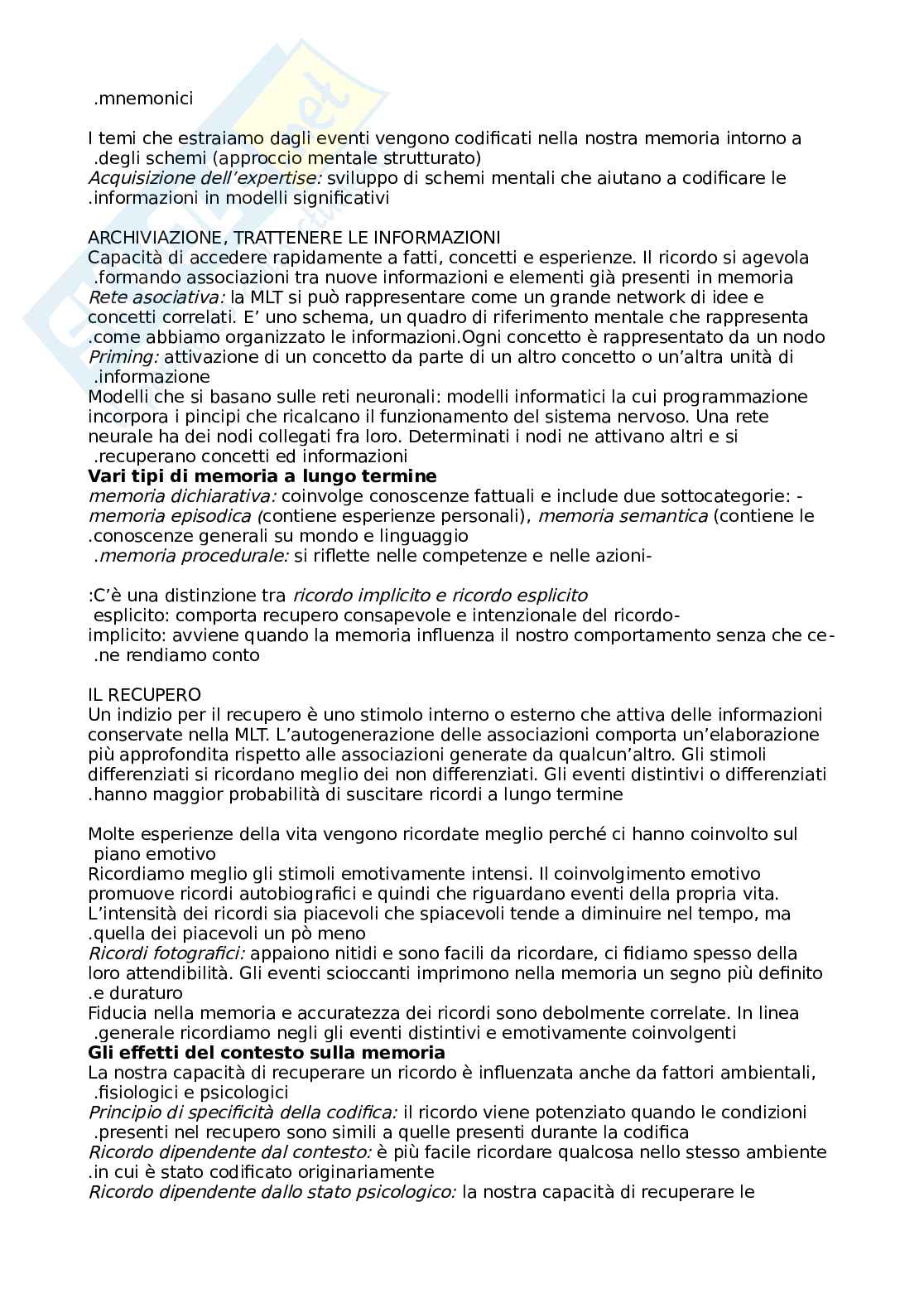 Psicologia generale Pag. 31