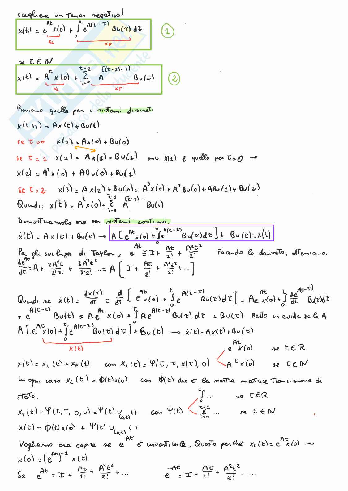 Teoria per l'esame di Teoria dei sistemi - parte 1 Pag. 6
