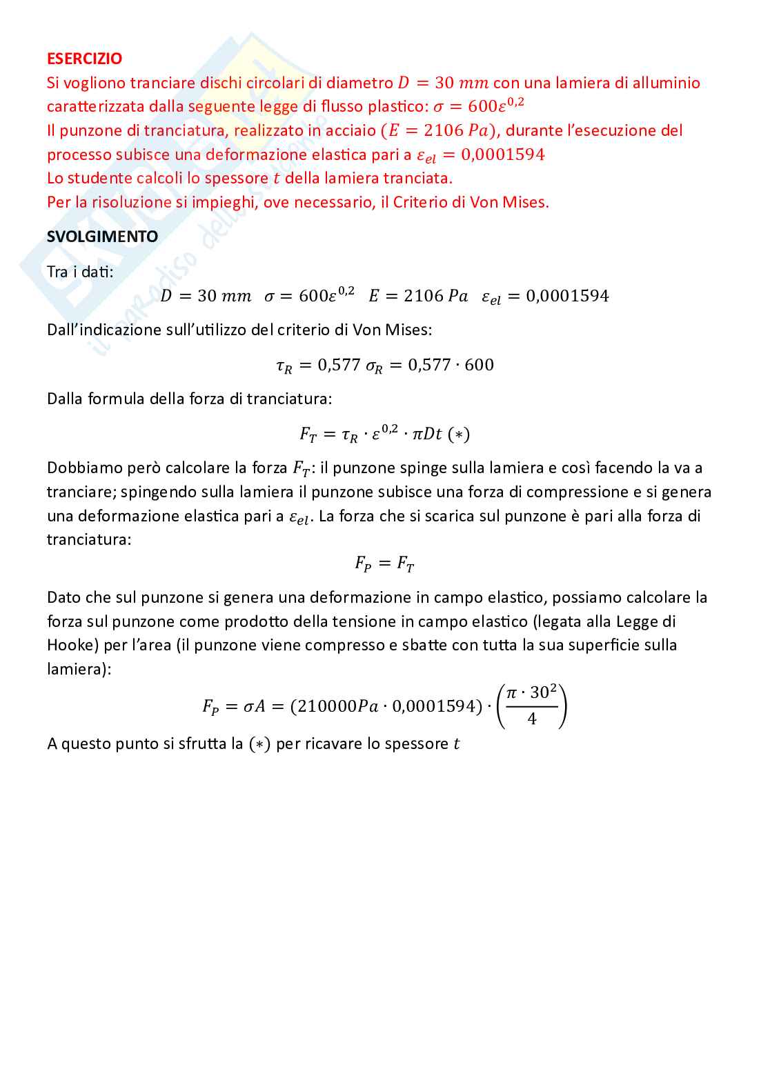 Tecnologie industriali parte 8 - Tranciatura Pag. 16
