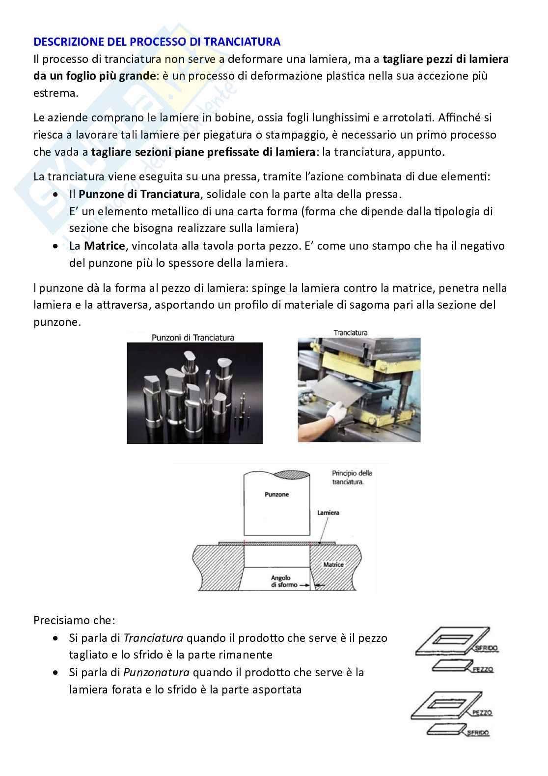 Tecnologie industriali parte 8 - Tranciatura Pag. 6