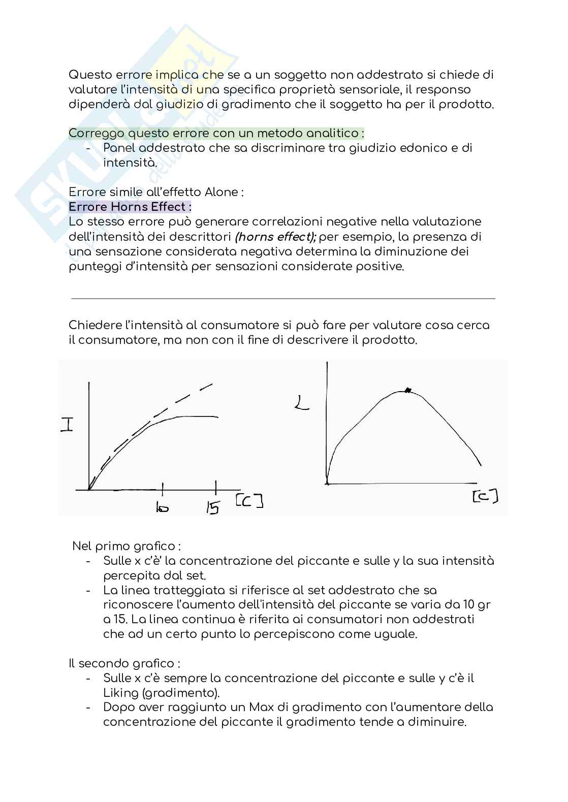 Analisi sensoriale Pag. 11