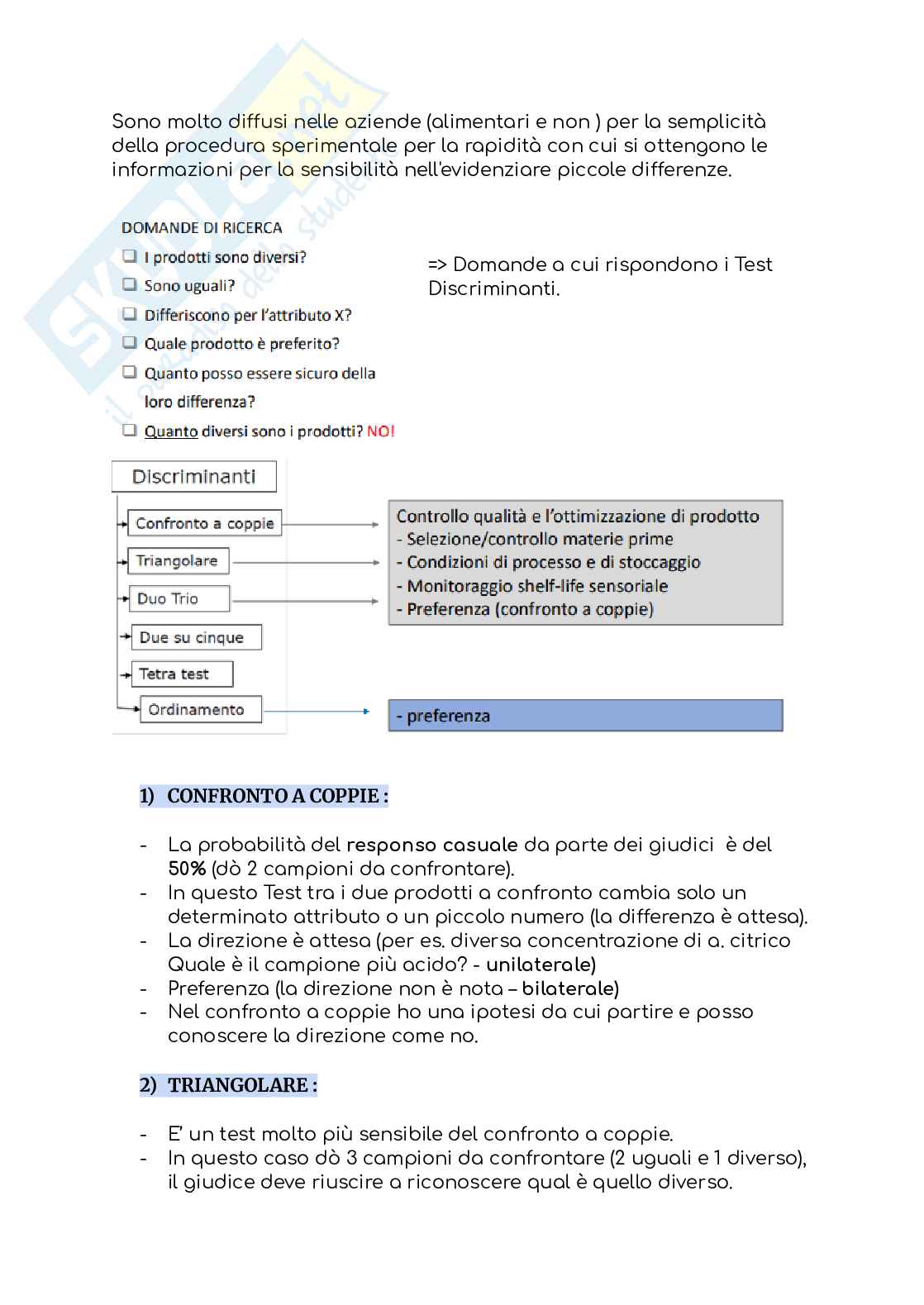 Analisi sensoriale Pag. 16