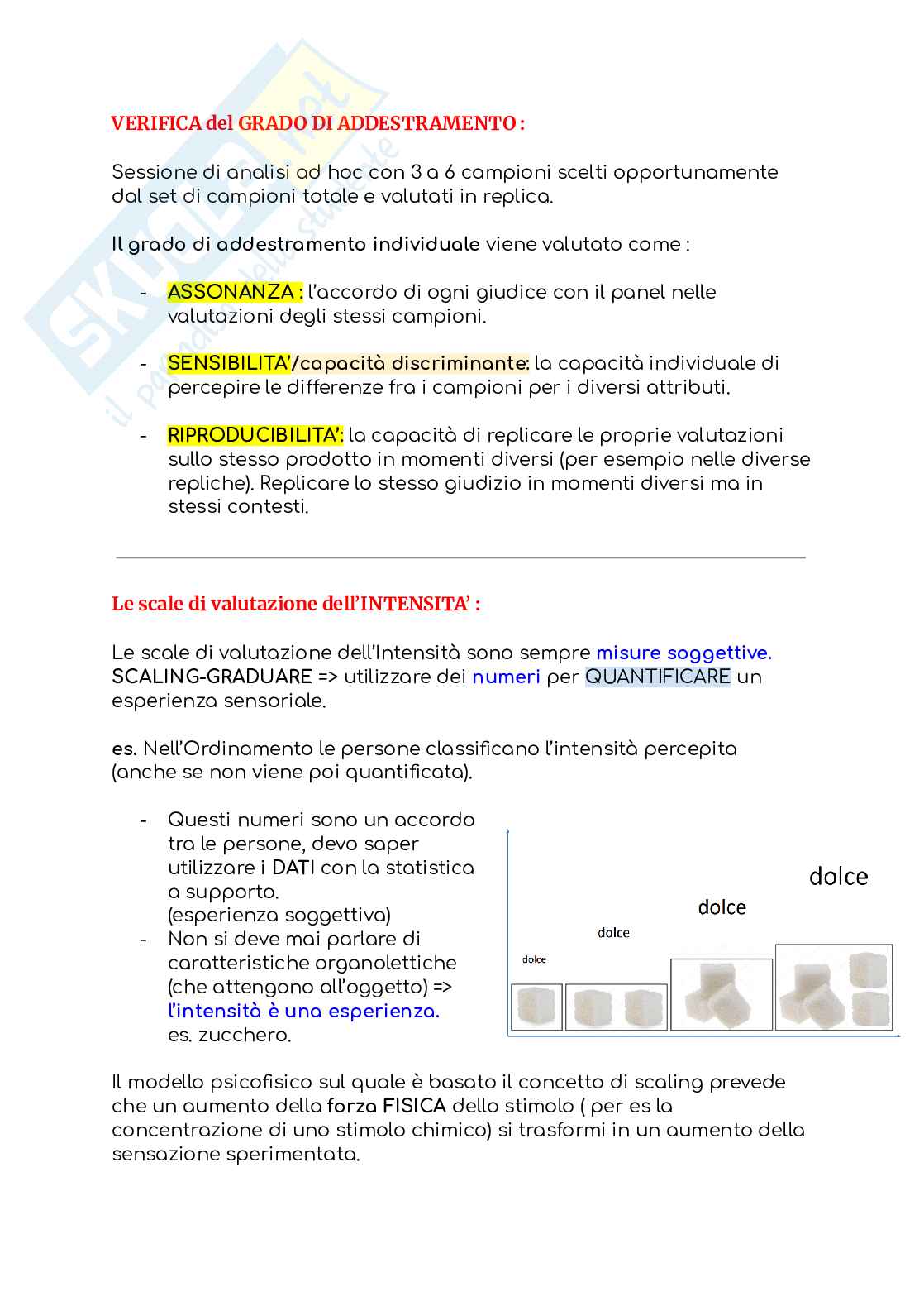 Analisi sensoriale Pag. 41