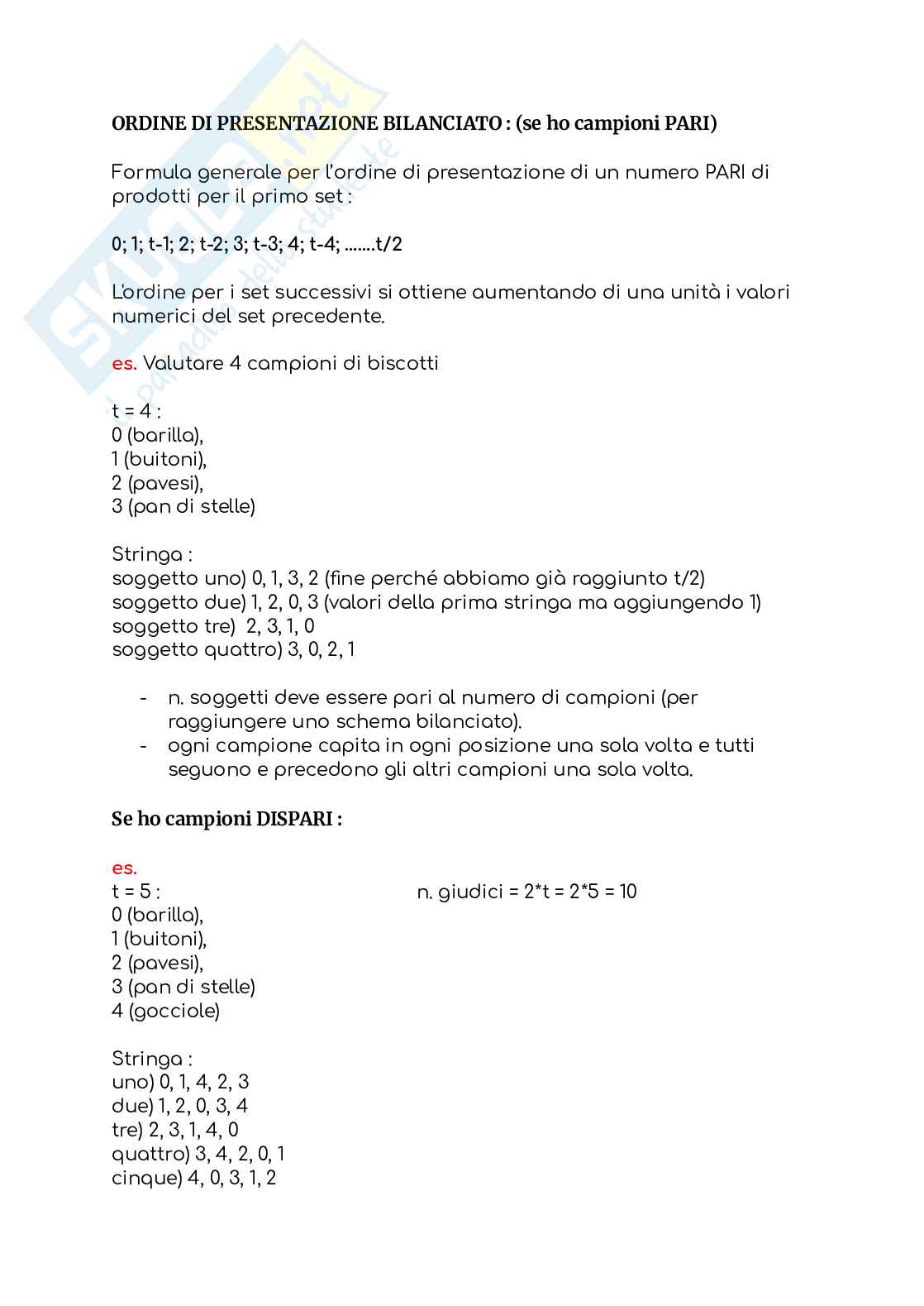 Analisi sensoriale Pag. 6