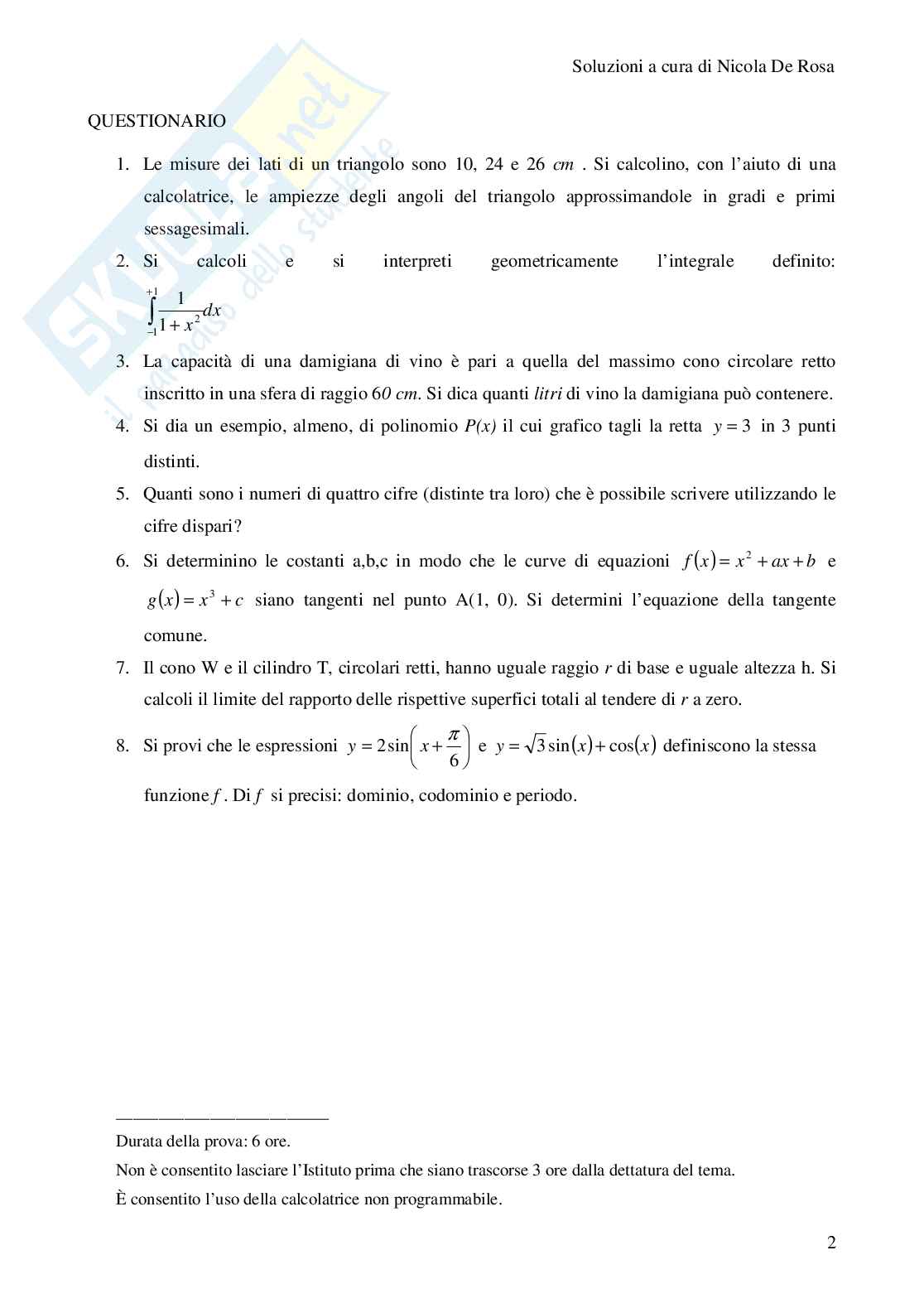 2008 - Liceo scientifico, scuole italiane in America Latina Pag. 2