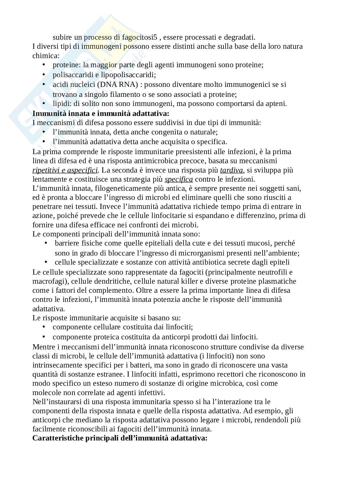 Sistema immunitario e la pratica sportiva Pag. 2