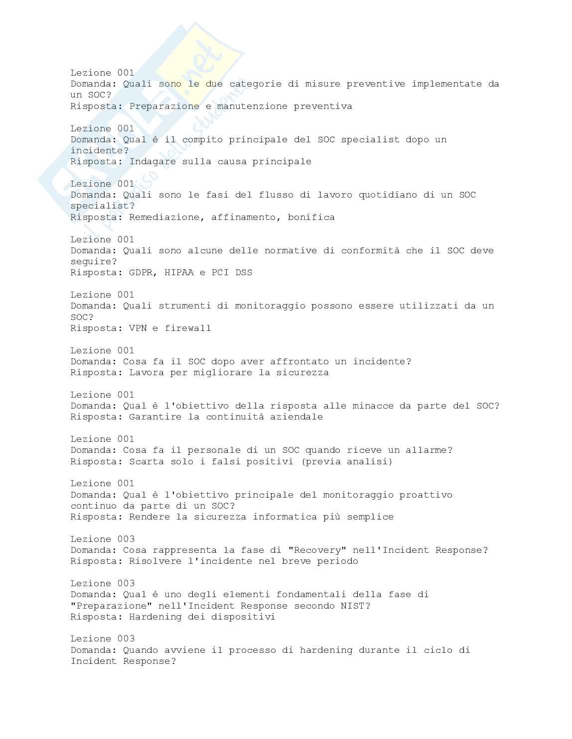 Paniere Security specialist Pag. 1