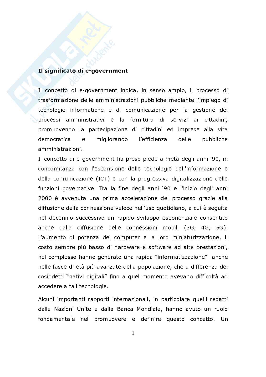 E-government Pag. 1