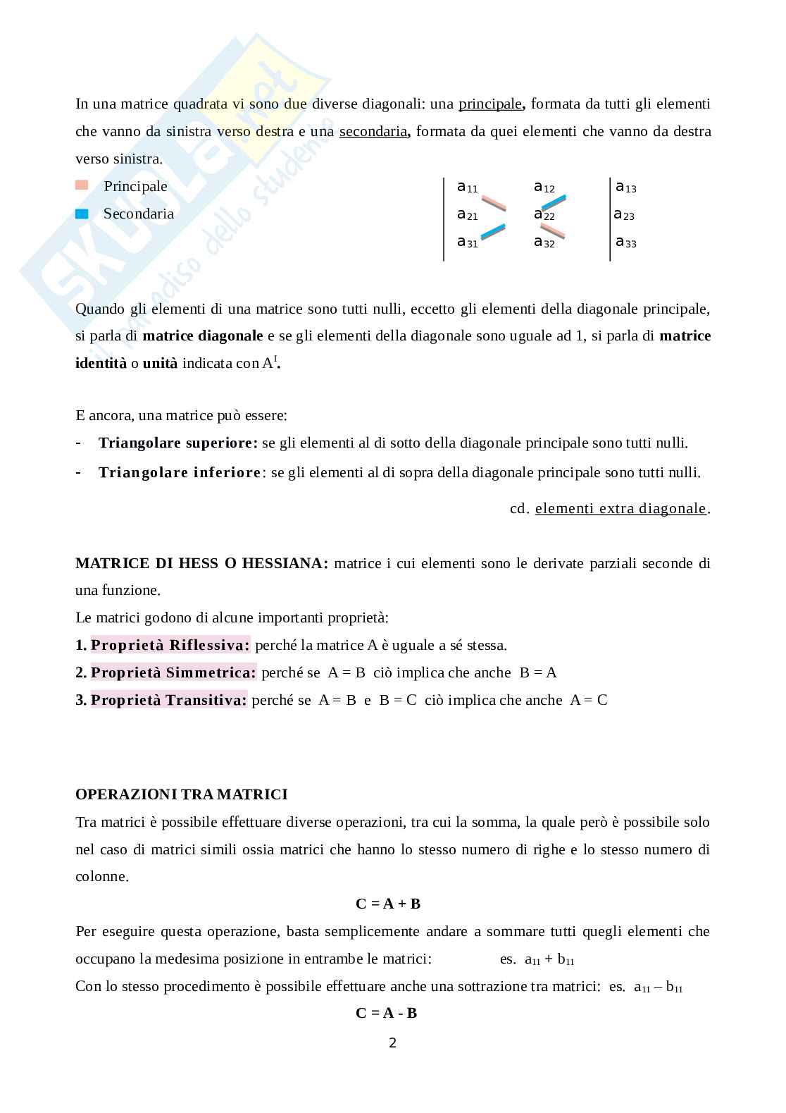 Matematica per l'azienda  Pag. 2