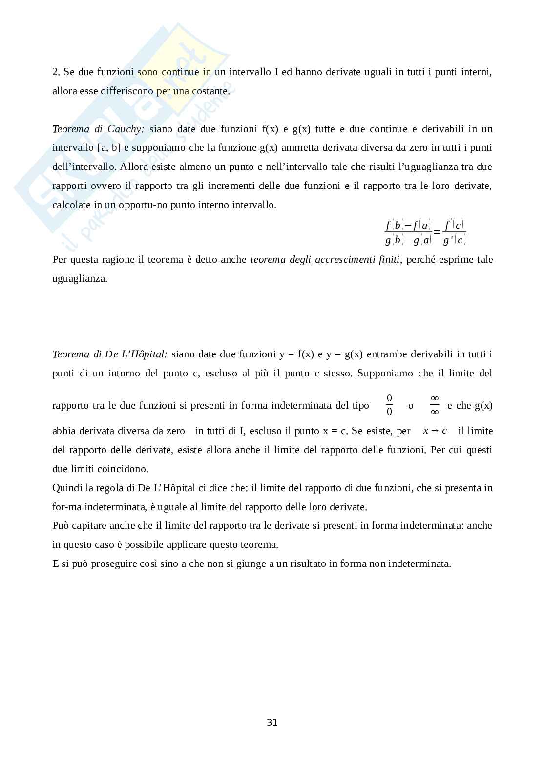 Matematica per l'azienda  Pag. 31