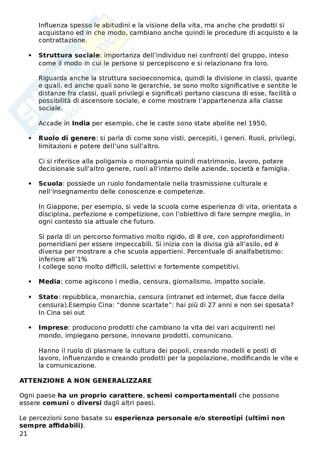Marketing internazionale  Pag. 21