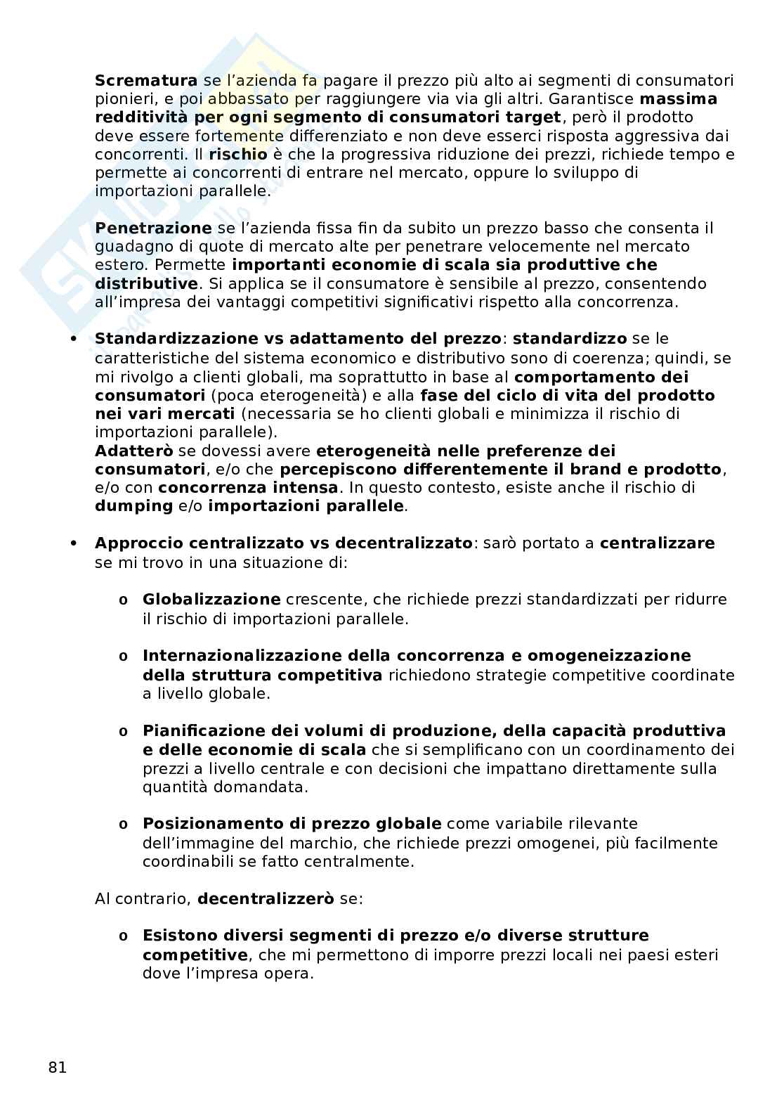 Marketing internazionale  Pag. 81