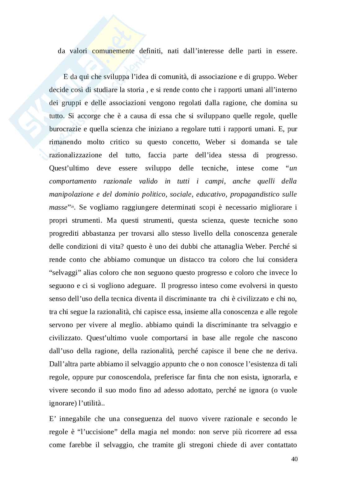 Marx e Weber: parallelismo tra i pensieri Pag. 36