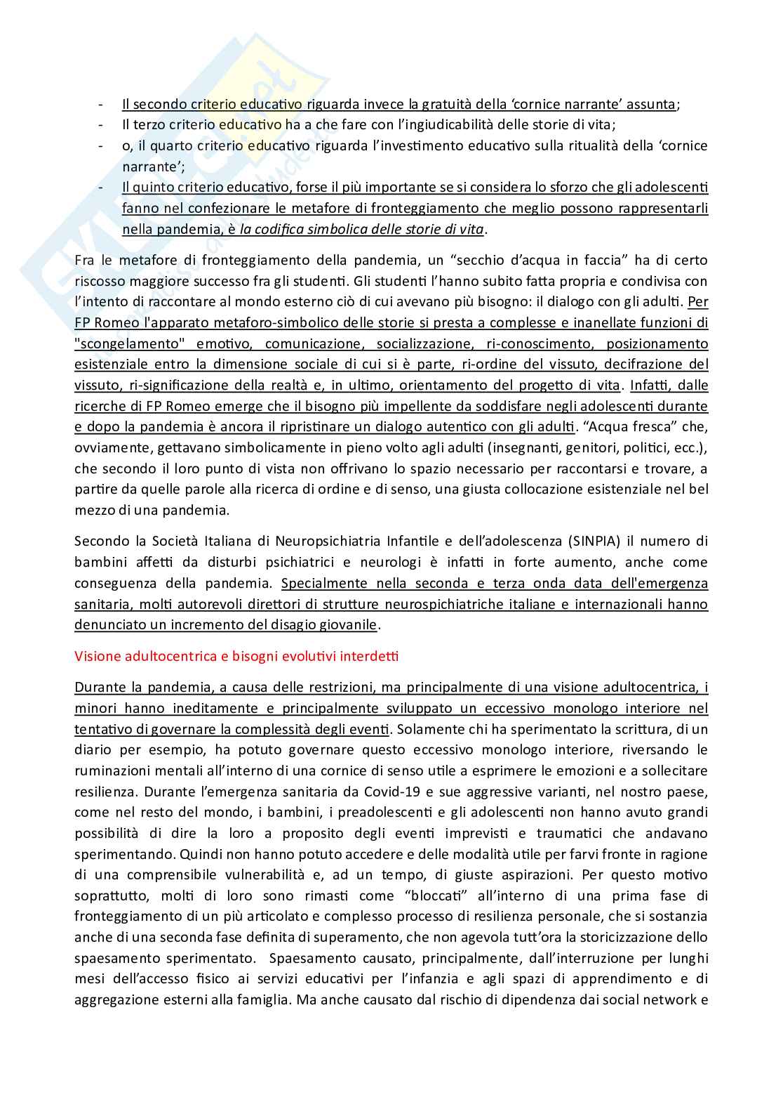 Metodologie dell'educazione professionale e progettazione degli interventi educativi Pag. 21