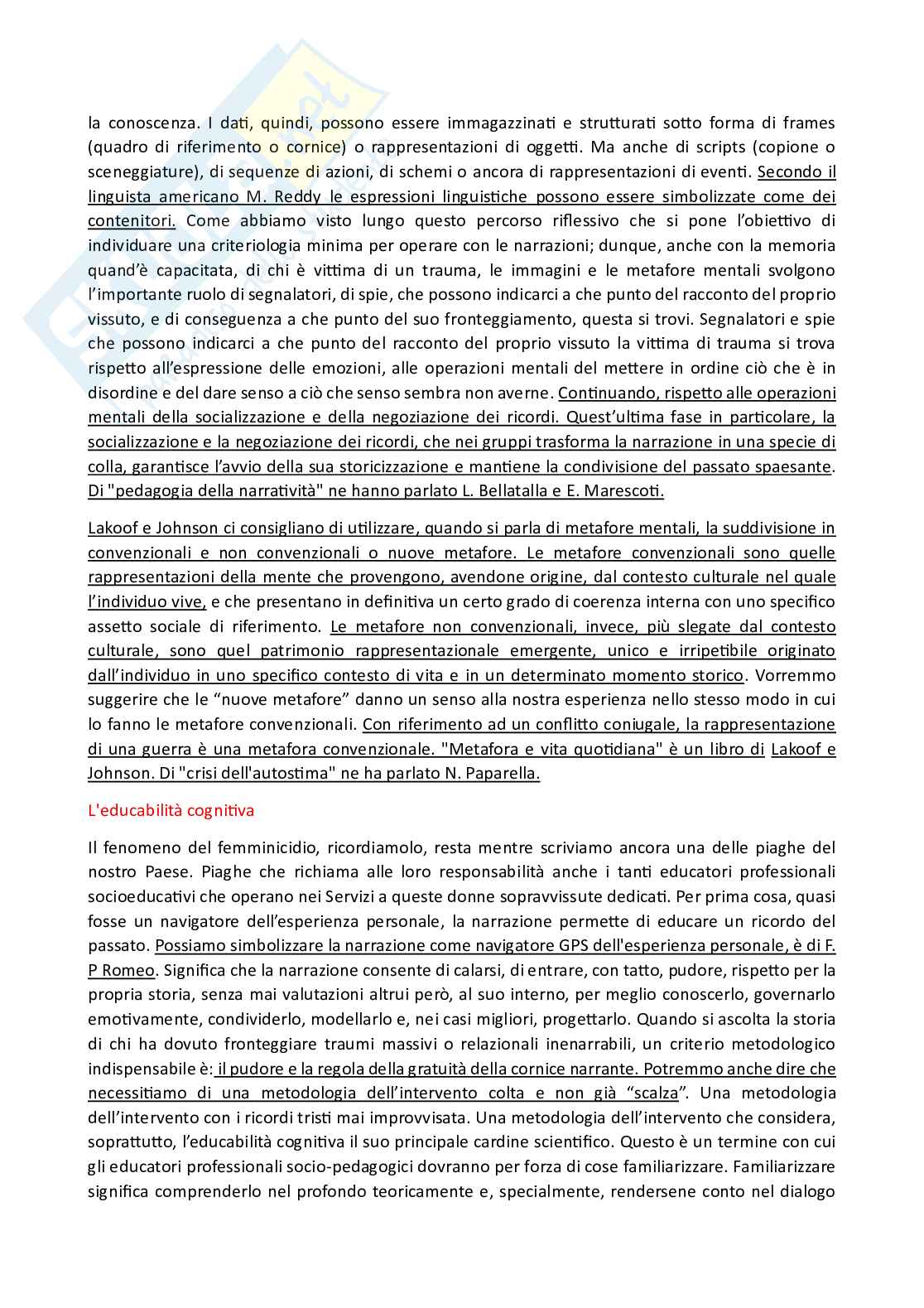 Metodologie dell'educazione professionale e progettazione degli interventi educativi Pag. 31