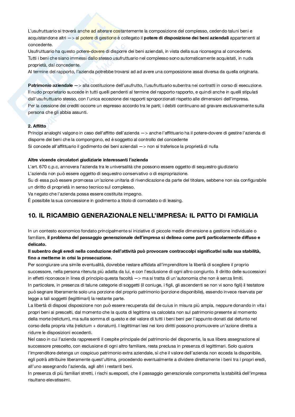 Riassunto esame Diritto commerciale, Prof. Carlotta Rinaldo, libro consigliato Diritto commerciale , Marco Cian Pag. 41