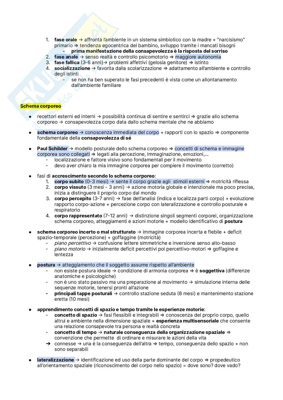 Appunti esame Teorie, metodologie e didattiche dell'educazione motoria  Pag. 26