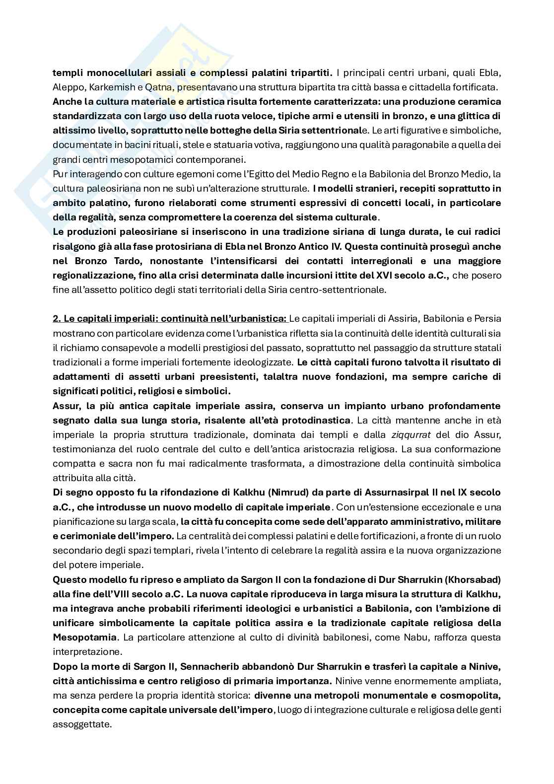 Riassunto esame Archeologia e storia dell'arte del vicino oriente antico, Prof. Marchetti Nicolò, libro consigliato Prima lezione di archeologia orientale, Matthiae Pag. 21