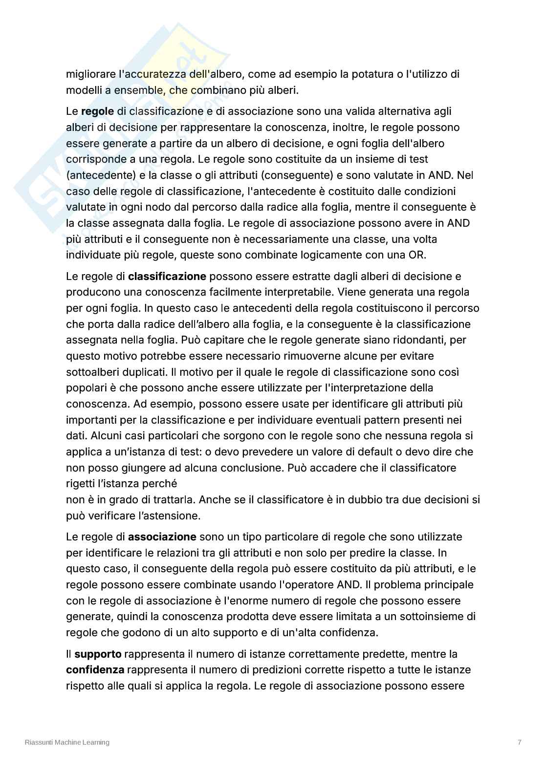 Input, output e rappresentazione della conoscenza nei sistemi di Machine Learning Pag. 6