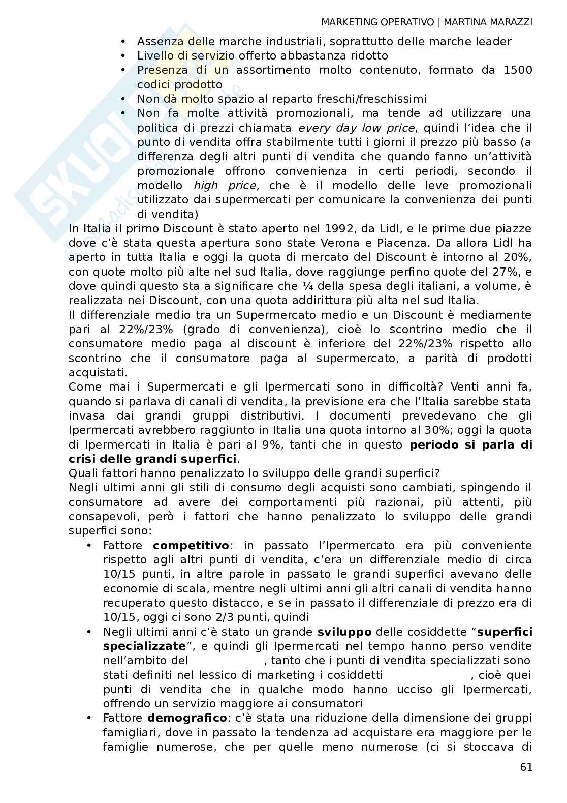 Marketing operativo Fornari appunti Pag. 61