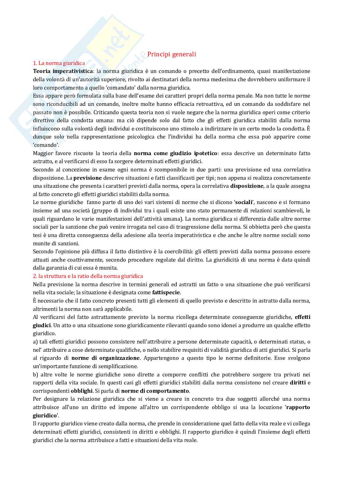 Diritto privato  Pag. 1