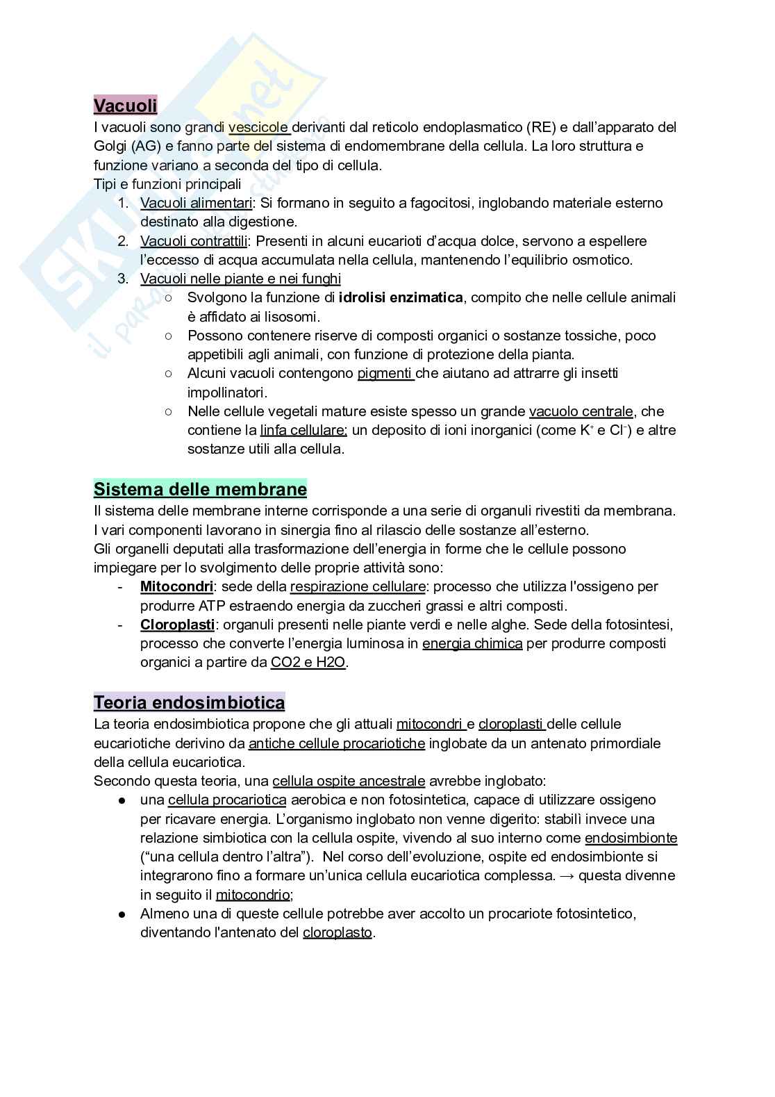 Biologia e genetica Pag. 16