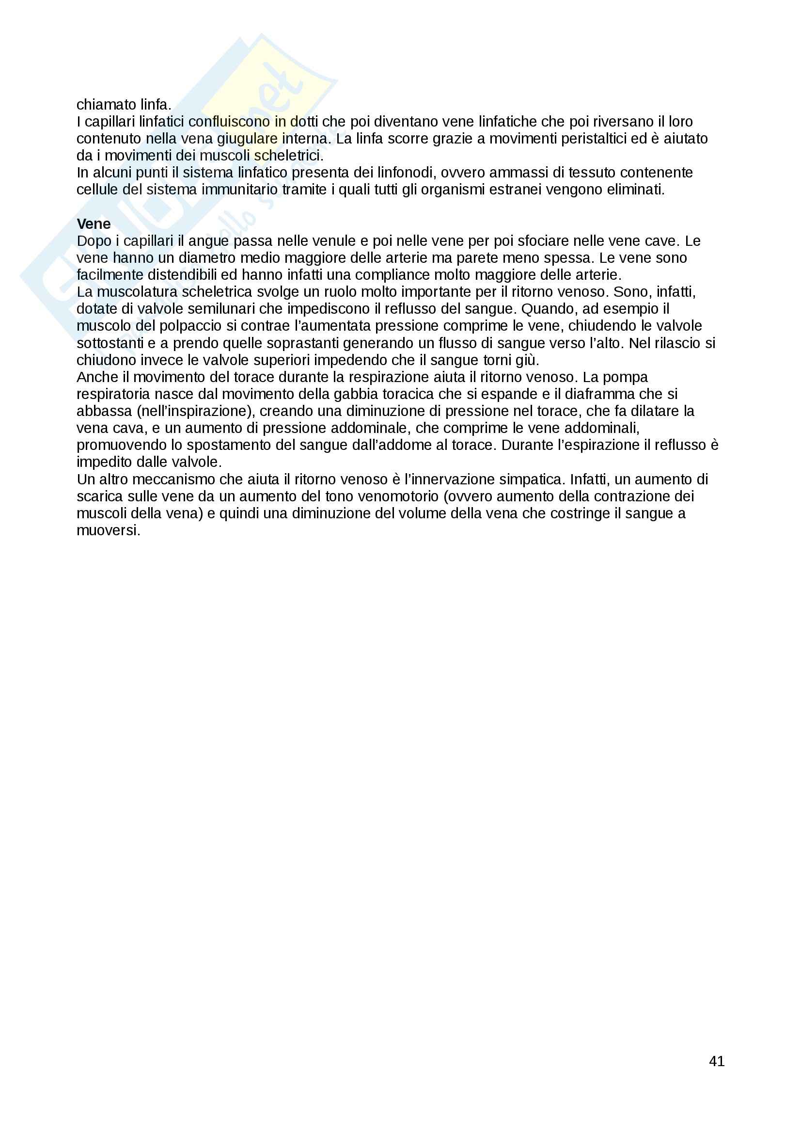 Riassunto esame Fisiologia Generale, prof. Mastroiacovo Pag. 41