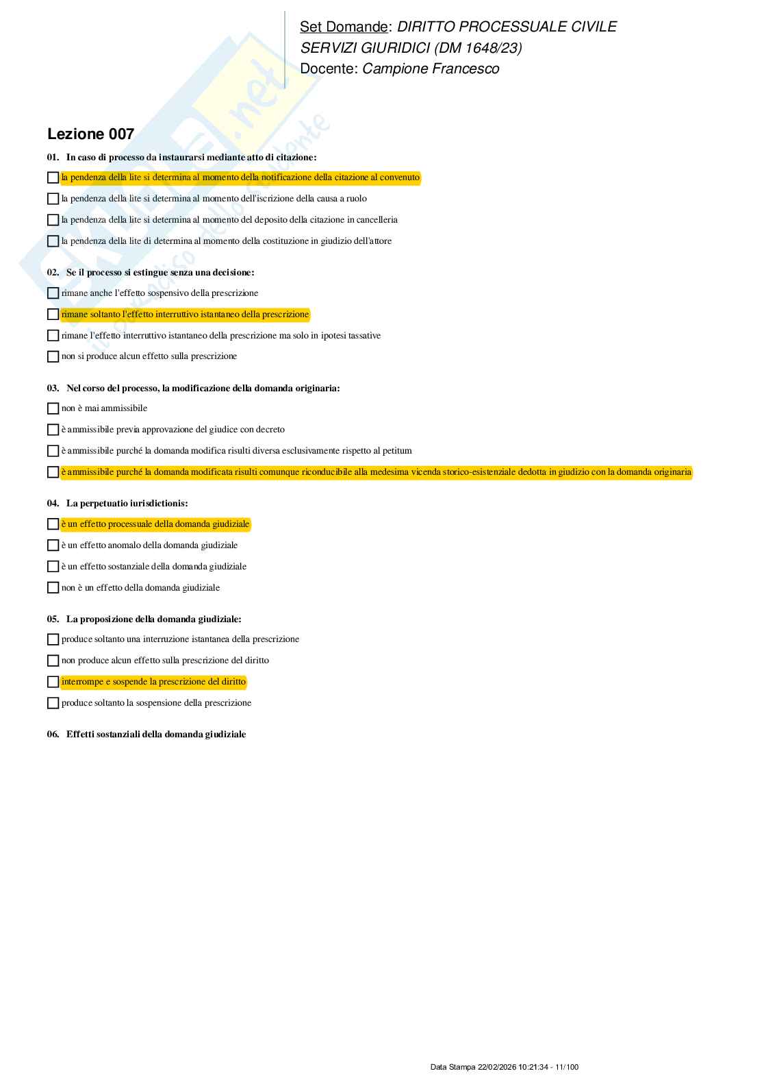 Paniere nuovo (2026) completo di Diritto processuale civile Pag. 11
